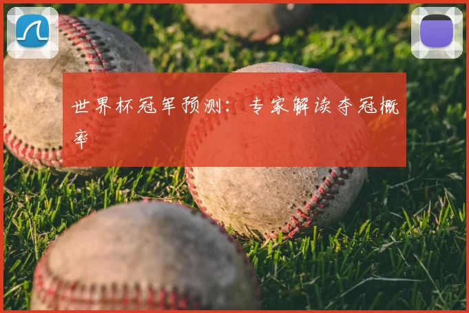 世界杯冠军预测:专家解读夺冠概率